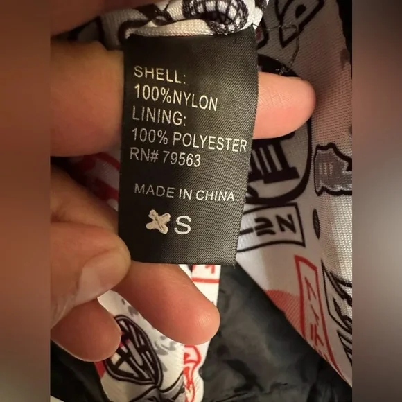 Dragon Ball Z Jacket Youth Boys XS Black Snake Dragon Varsity Skate Primitive - Picture 10 of 10